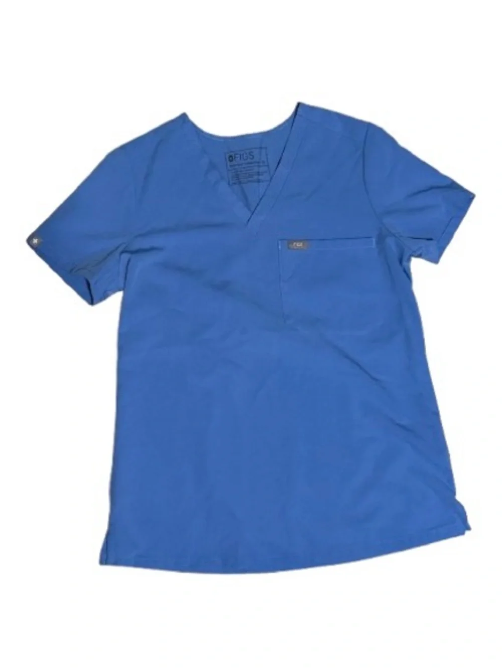 FIGS Technical Collection V-Neck Scrub Set Top & Jogger in Light Blue XS